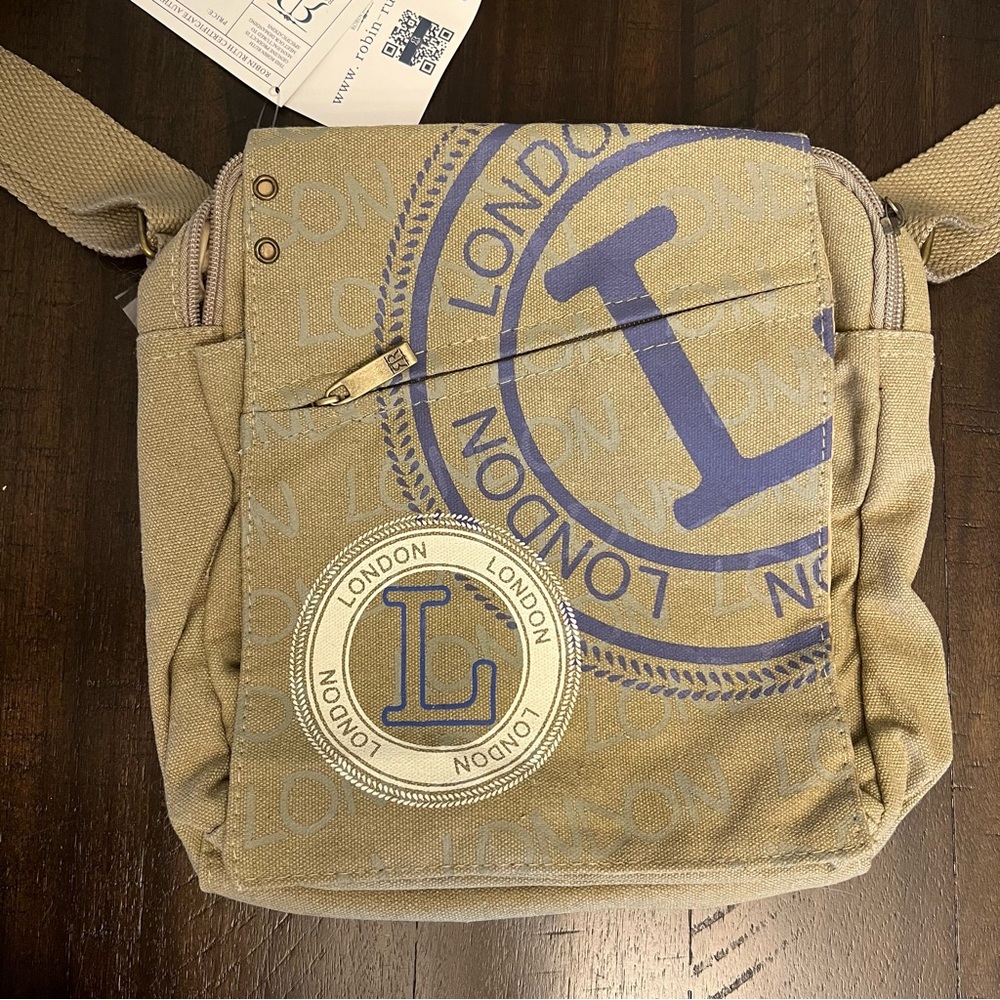 Tan London Crossbody Bag (unisex) NEW